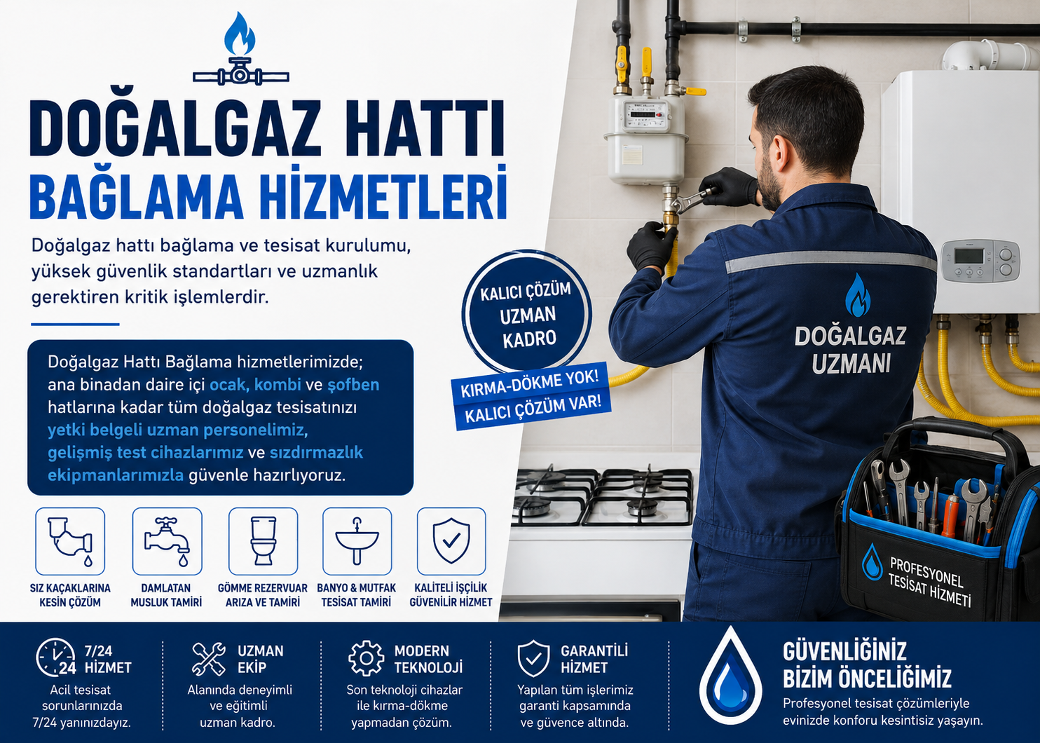 Doğalgaz Hattı Bağlama